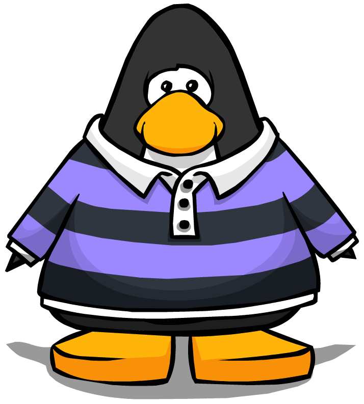 Purple and Black Rugby Shirt New Club Penguin Wiki Fandom