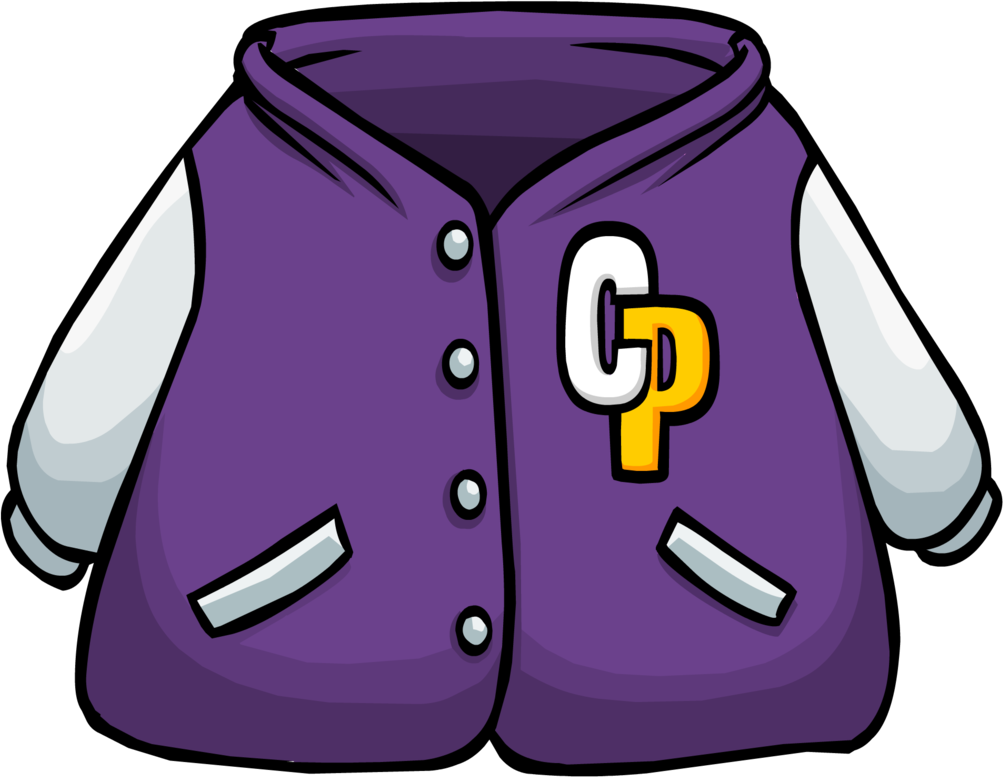 Wear Jacket Vector Art PNG, Cute Watercolor Penguin Wearing Purple