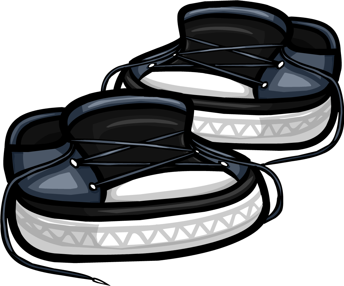 Slate Untied Sneakers | New Club Penguin Wiki | Fandom