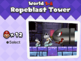 Ropeblast Tower | Newer Super Mario Bros. Wiki | Fandom Ropeblast Tower | Newer Super Mario Bros. Wiki | Fandom