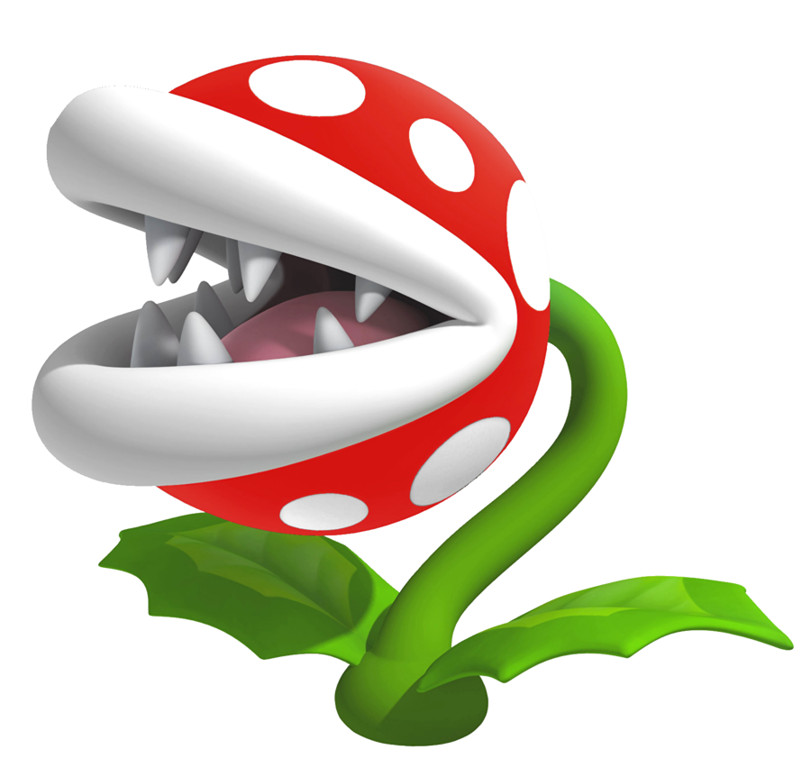 mario brothers eating plant