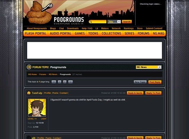 April Fools Day, Wikigrounds, the free Newgrounds encyclopedia