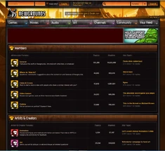 Screenshot of the Newgrounds BBS