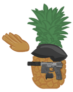 Pineapple Socom decipted as a Nazi.