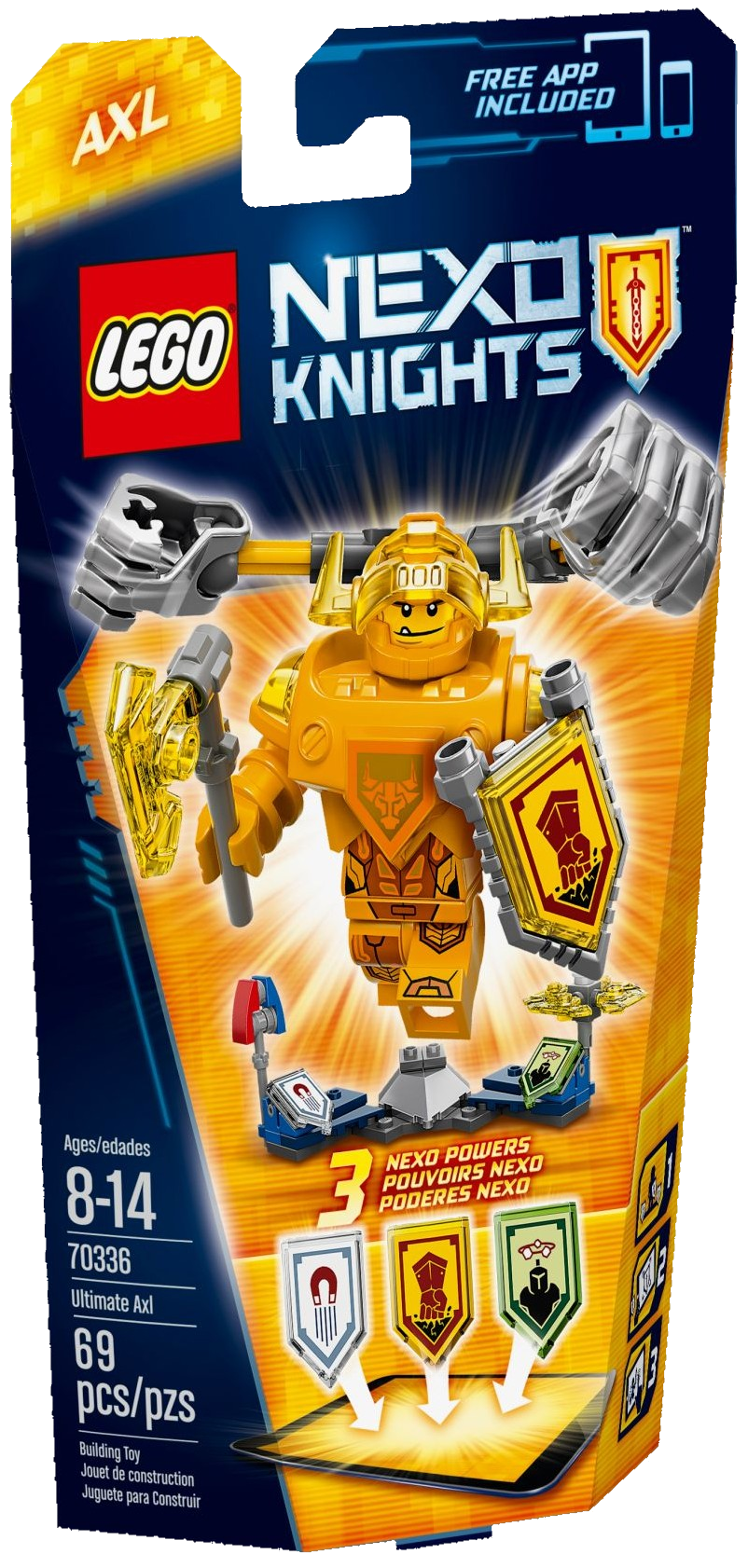 LEGO Nexo Knights 70336 Ultimate Axl Building Kit 69-Piece 