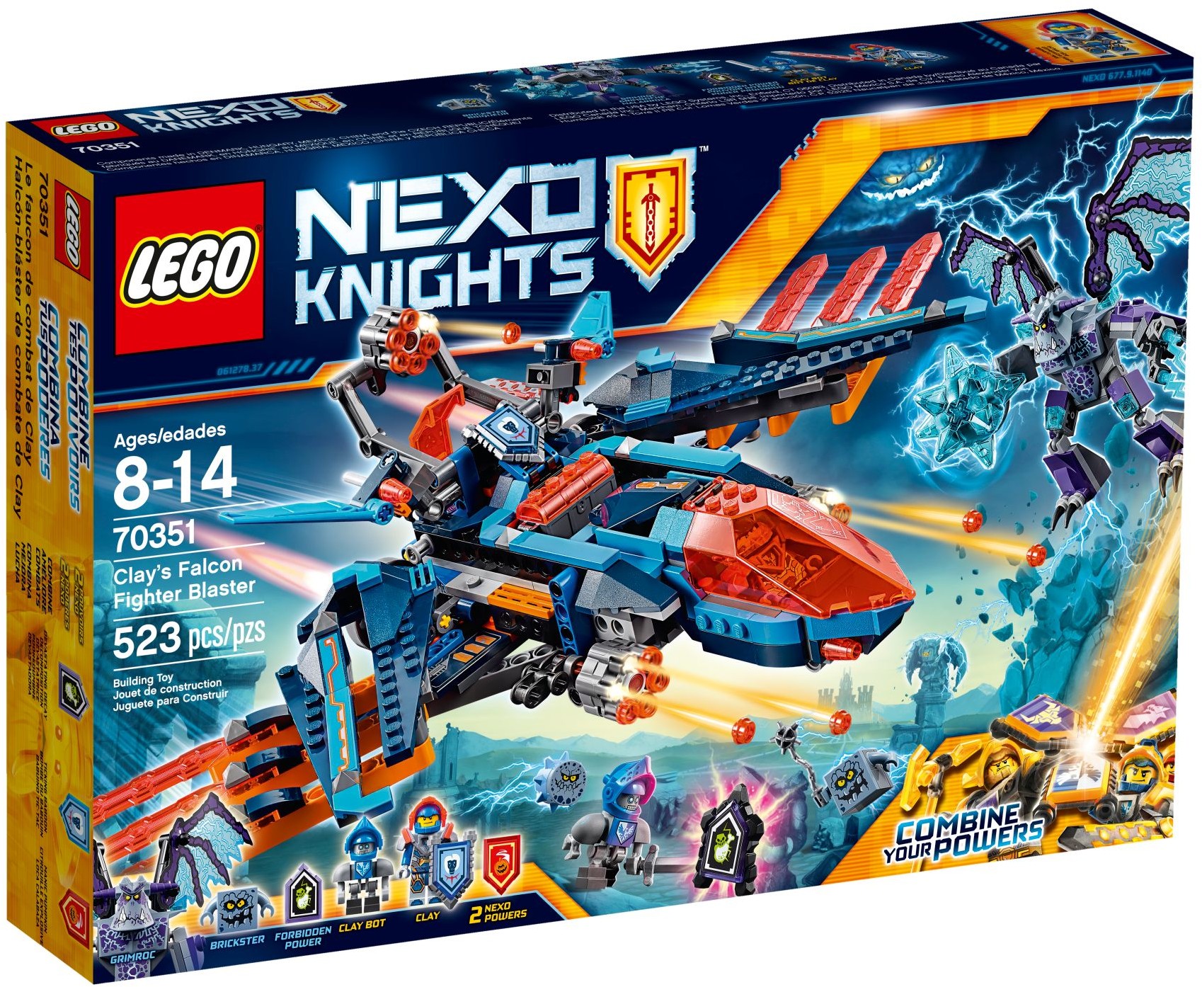 70351 Самолёт-истребитель «Сокол» Клэя | Nexo Knights Вики | Fandom