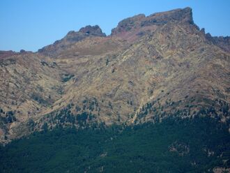 De gauche à droite Tafunatu, Col des Maures, Paglia Orba