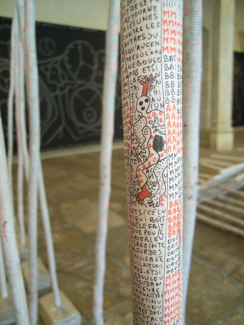 Bâton poème, Biennale de Melle 2013