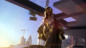 Showering cash money in front of the screen (Need for Speed: Nitro)