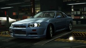 NissanGTRR34BlueWorld