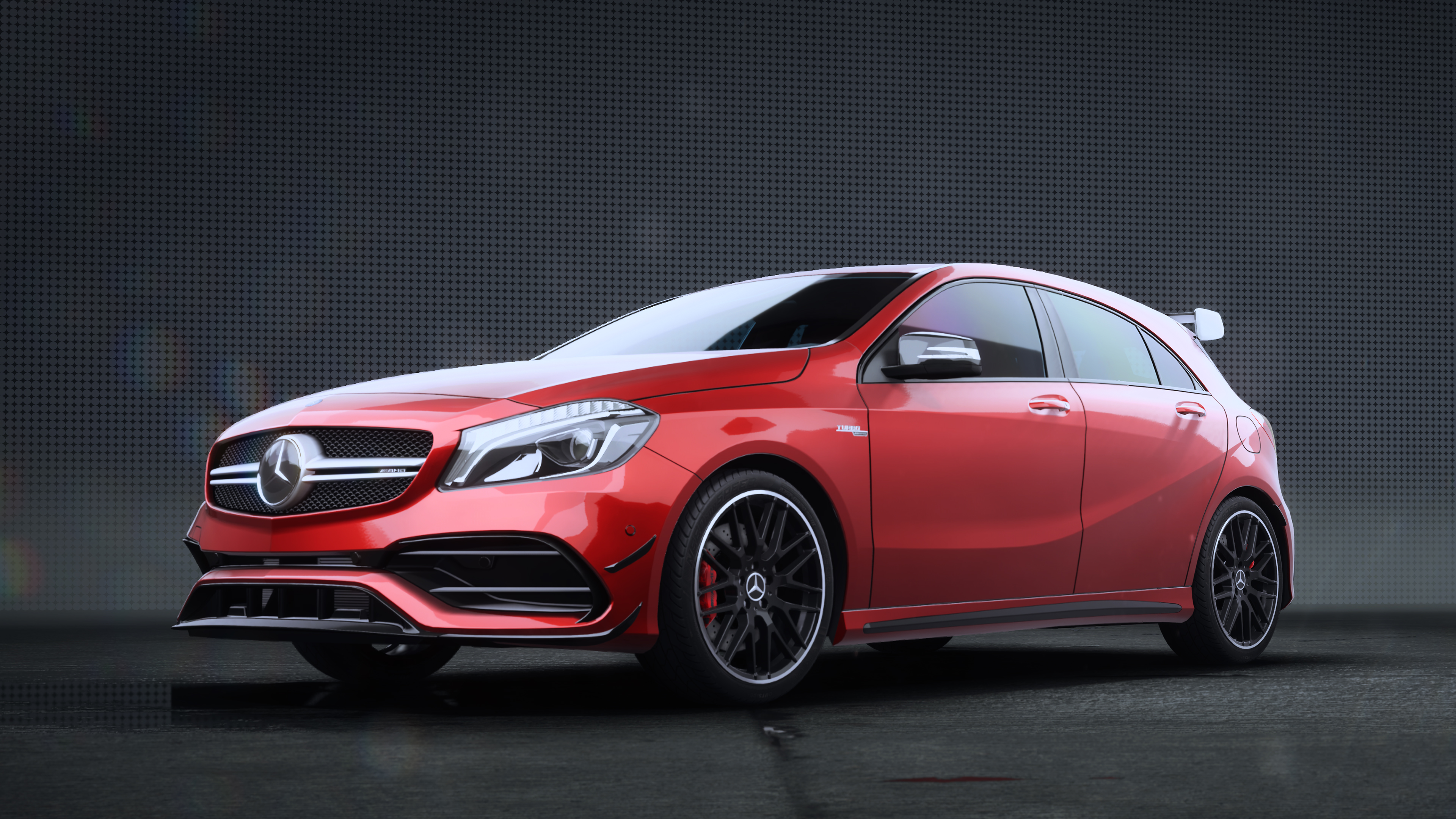 Mercedes A-Class facelift (W176) with H & R sport springs