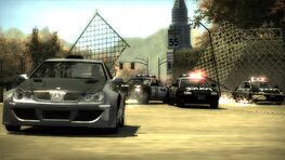 Kaze evading the police
