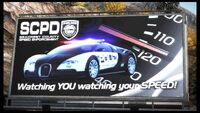 SCPD billboard