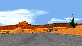 TNFS DOS Rusty Springs Screenshot 2.jpg (129 KB) Straight (PC)