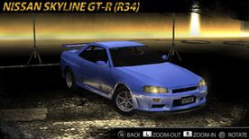 Nissan Skyline GT-R V-Spec (R34), Need for Speed Wiki