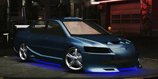 Rachel's unused Lancer Evolution VIII (Rear view)