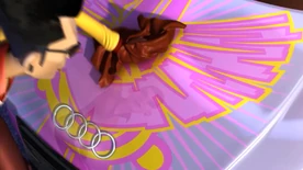 NFSNitroLuis Cleaning.jpg (228 KB) Wiping the crow dropping off the hood of his R8 (Need for Speed: Nitro)