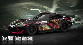 Coke Zero Dodge Viper SRT-10 in the PS3, Xbox 360, and PC versions of Need for Speed Shift