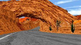 TNFS DOS Rusty Springs Screenshot 3.jpg (224 KB) Rock Arch (PC)