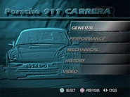 Car Showcase menu (PlayStation)