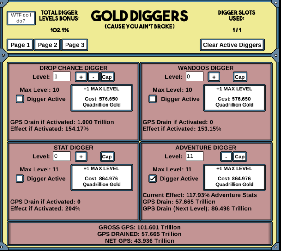 Tools, Gold Digger FRVR Wiki