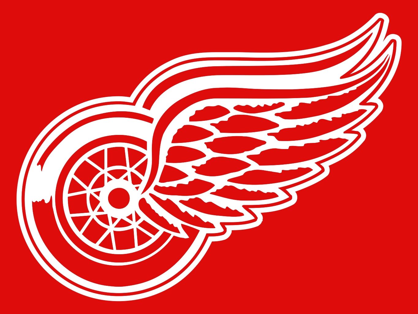 3D Old School Red Wings Logo NHL Eastern Conference -  Sweden