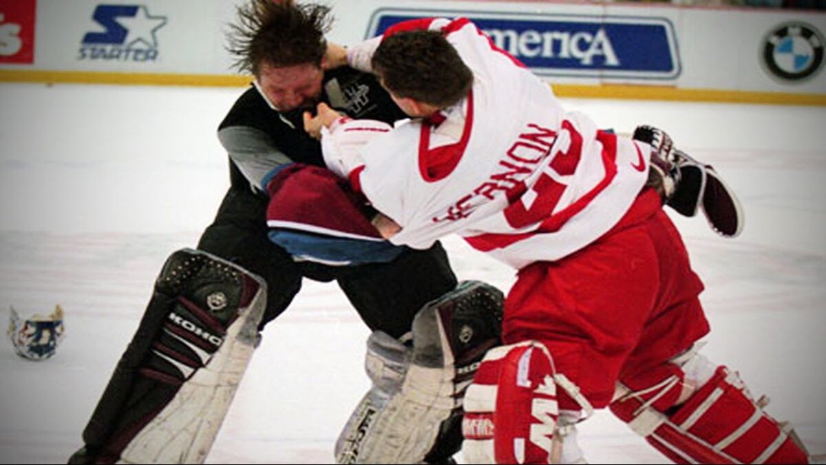 NHL history: Remembering the epic Avalanche and Red Wings line brawl