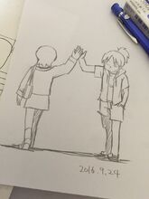 Yuuko passes the torch to Nagumo, drawing the era of Nichijou to a close.