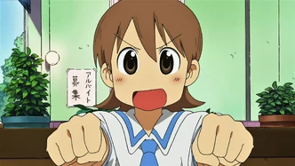 Yuuko telling Mio and Mai to choose a side