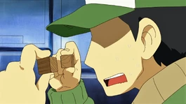 Soldier 8 holding the wooden cubes