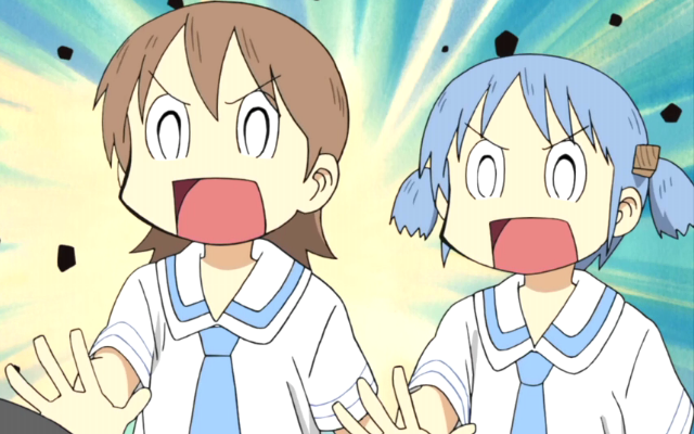 Why Yoshika and Mio wear the classic japanese school swimsuit or