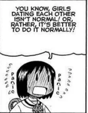 Nano mistakenly believes Nakamura is romantically interested in her and panics