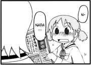 Mio sonrojada en el manga