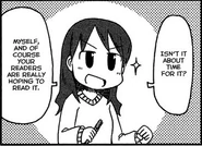 Hajime's editor as she tries to persuade him to write his next book.