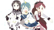 Nichijou and Madoka Magica.jpg (41 KB) Homura Akemi, Sayaka Miki, and Kyoko Sakura from Puella Magi Madoka Magica series