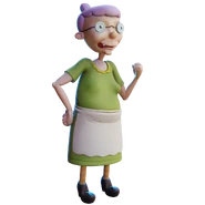 Gertie's defiant dialogue render
