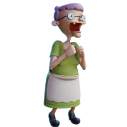 Gertie's scared dialogue render
