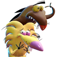 The Angry Beavers' scared dialogue render