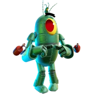 Mecha-Plankton's happy dialogue render