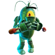 Mecha-Plankton's scared dialogue render