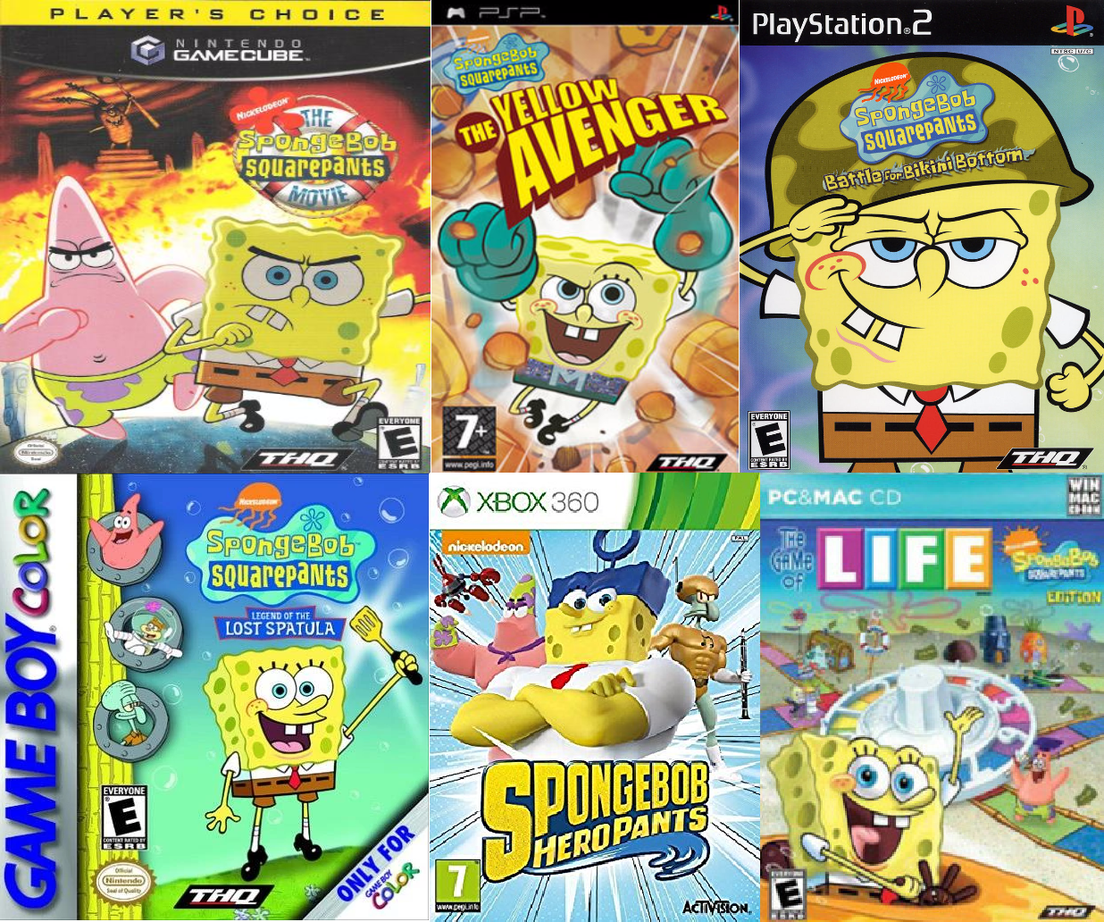 spongebob computer games