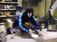 Coco with Kim's "art salad"