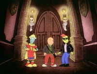 Doug, Skeeter, and Roger enter Blood Stone Manor