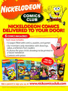 2009 print ad for the Nickelodeon Comics Club (formerly the Nick Mag Club)