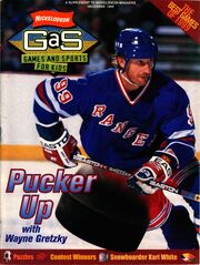 Nickelodeon Magazine GAS games and sports cover December 1999 Wayne Gretzky