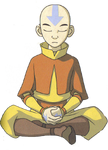 Aang Meditating