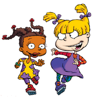 Angelica and Susie Rollerblading