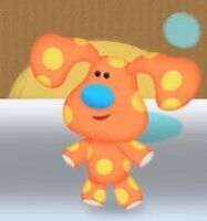 Unnamed Orange Polka Dots LookalikeResembles Polka Dots Appears in the Blue's Clues & You! episode "Blue's Anywhere Box Surprise"