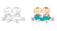 Ты такая сладкая детка это шоу. Rugrats Phil and Lil. Фил и лил Девилл. Команда Rugrats. Rugrats 2021.