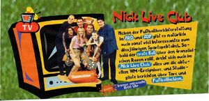 Nick Live Club Werbeanzeige